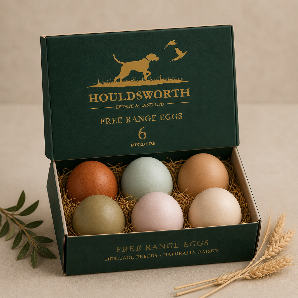 Six Free-Range Eggs
